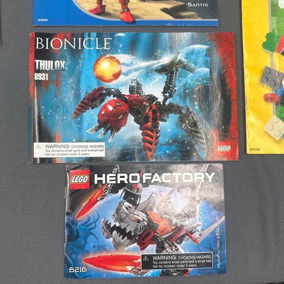 LEGO Instruction Manuals Lot 20 Mixed Racers Bionicle City Star Wars Knights Y2K - Picture 11 of 14